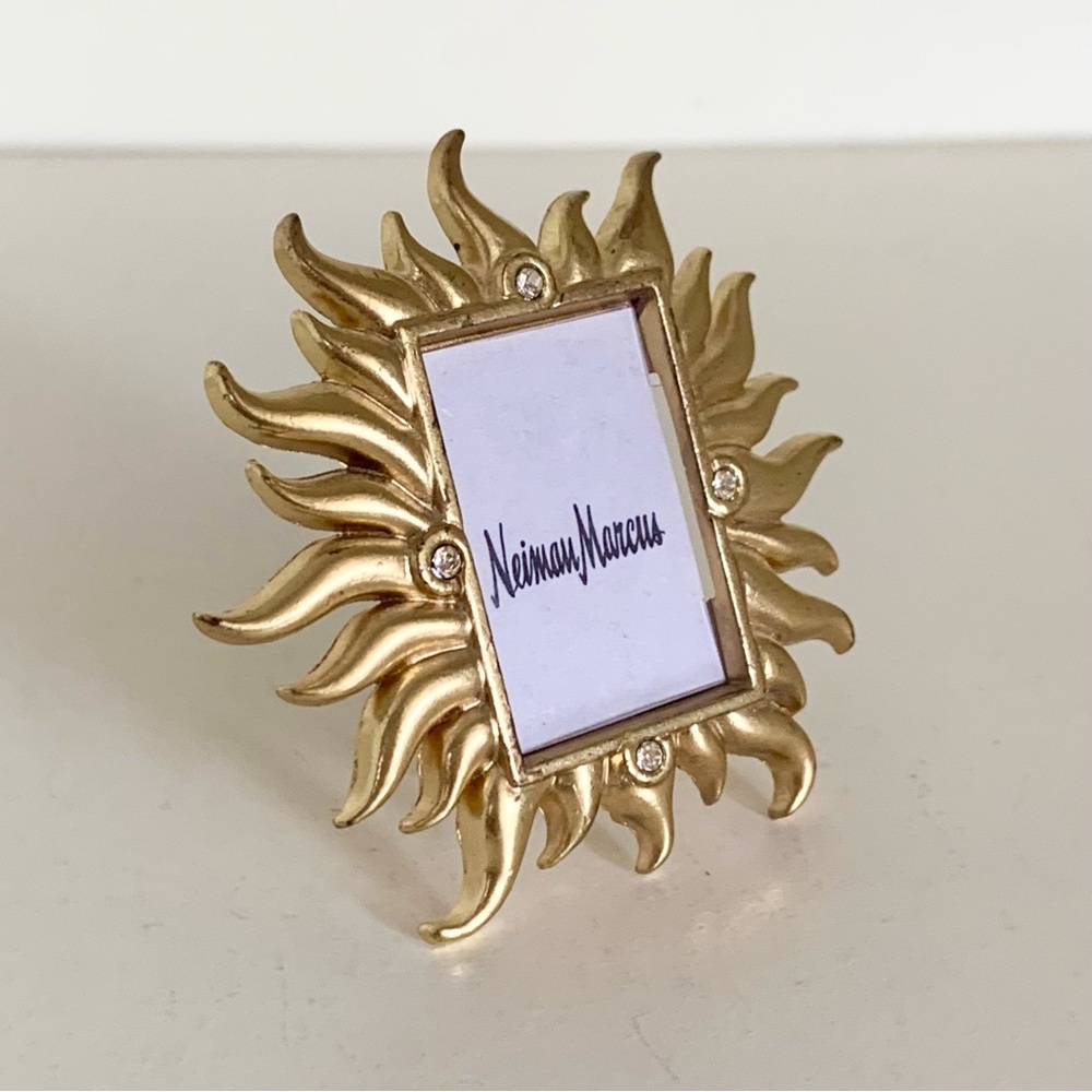New Jay Strongwater gold crystal frame